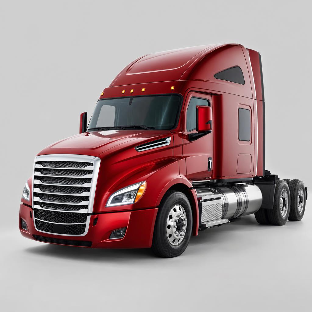 2027 Freightliner Cascadia in red